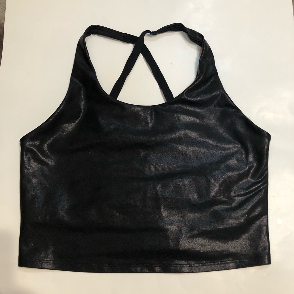 Old Navy PowerSoft Black Longline Sports Bra